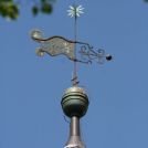 Detailansicht Wetterfahne der Kirche