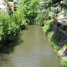 Blick von der Grimmerdorfbrücke auf die Kleine Röder